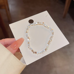 Light Luxury Small High-end Design Sense Lucky Broken Silver algunas dos bendiciones Brand Broken Silver Bracelet - Product Image 6