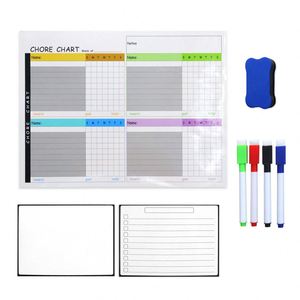 Custom Magnetic Board Dry Erase Whiteboard Reusable Flexible Reward Responsibility Chart <b>Fridge</b> Magnet for Kids - Product Image 2