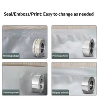 Machine de scellage électrique commerciale entièrement automatique à fonctionnement continu pour sacs en aluminium, film plastique, thé, gâteaux de lune, snacks ANSENCO