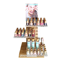 Présentoir de sol personnalisé pour produits de beauté, cosmétiques, maquillage et vernis à ongles pour magasins de détail