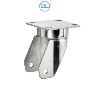 Supports de roulettes robustes en acier inoxydable pour roues industrielles, résistants à la corrosion et offrant un support solide, tailles 4, 5, 6, 8 pouces - Product Image 4