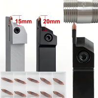 Premium BOSSL OEM CNC Tooling Double-End Vertical Mount Square Carbide Thread Turning Tool Holder GHDR2525M-4 Step Thread Insert