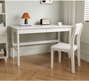 Modern Home 45CM Solid Wood Long Wall <strong>Narrow</strong> Double <strong>Desk</strong> for Study Work Home Office Furniture <strong>Computer</strong> <strong>Desks</strong> - Product Image 2
