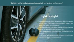 Ai di động di động Robot hình cầu để theo dõi gián điệp nghe lén báo động an ninh Đồng hồ bánh xích xe nhìn đêm Camera 360 - Product Image 6