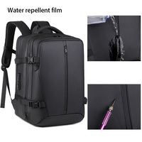 Sac à dos professionnel pour homme résistant à l'eau, extensible, avec serrure de sécurité antivol pour le bureau, les voyages, l'université, le travail quotidien, sac à dos pour ordinateur portable