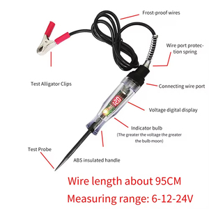 Testador de circuito automático, caneta de teste de sonda de diagnóstico automático, testador de tensão de caminhão, circuito DC 6V 12V 24V - Product Image 4