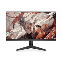 Écran d'ordinateur LED sans bordure 24 pouces 120 Hz FHD 1920*1080 Noir pour bureau et jeux