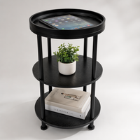 Table d'appoint en métal industriel moderne, couleur personnalisée, rangement durable, facile à nettoyer, meubles de salon pour usage domestique, table basse