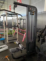 Machine de musculation dorsale double station SK Commercial Lat Pulldown et Low Row avec pile de poids de 80 kg à chargement par broche