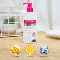 Lait Corporel Éclaircissant à la Niacinamide, Vitamine C et Vitamine E pour un Teint Unifié sur Peaux Caramel et Brunes – Crème Lotion Blanchissante pour le Corps