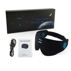 Masque de sommeil 5.0 avec écouteurs Bluetooth sans fil intégrés, en mousse épaisse personnalisée, pour voyage et musique - Product Image 1