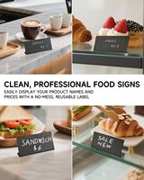 Panneau d'affichage de prix magnétique portable moderne personnalisé pour magasin de détail, café, boulangerie, avec lettres rotatives interchangeables