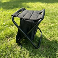 Sac à dos pliable personnalisable en tissu Oxford avec siège intégré, sac de rangement portable, siège léger pour voyage et extérieur, mobilier d'extérieur