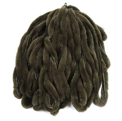 5 см «сделай сам», обрезка костюма, кролик, пушистые аксессуары для шитья, полиэстер, смешанные цвета, отделка из искусственного меха для капюшона