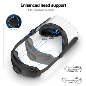 สายคล้องหัว VR แบบปรับได้ขายดีบรรจุในกล่องสีวัสดุ ABS เหมาะสำหรับอุปกรณ์เสริมสำหรับ Oculus Quest 2เกม - Product Image 2
