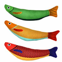 Jouet pour chat en forme de poisson avec herbe à chat, résistant aux morsures, jouet interactif à mâcher pour chaton, pour le nettoyage des dents, fournitures pour animaux de compagnie