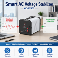 Stabilisateur de tension AVR monophasé 1KVA 120/220V personnalisable, type relais automatique, avec temporisation 6s/180s, directement de l'usine