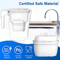 Cartouche de filtre à eau certifiée NSF42 au charbon actif pour la carafe à eau domestique b R-ita