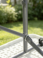 Table pliante pour événements, table pliante en plastique blanche, table de réception de mariage, table de repas en plein air, tables pliantes de luxe bon marché pour événements