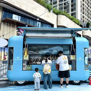 Electric Multifunctional Food Cart Breakfast Snacks Street Business Customizable Color Size Luxury Fashionable Design ZOWN Brand - Product Image 5