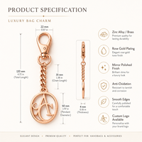 Pendentif Breloque Personnalisé en Métal avec Chaîne et Fermoir pour Sac à Main, Porte-clés, Décoration – Logo Métallique Personnalisé