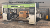 Machine de laminage automatique économique sans solvant, à entraînement électrique, pour l'emballage de films plastiques et de feuilles métalliques pour applications alimentaires