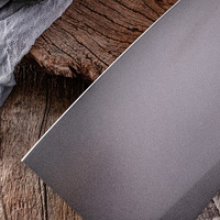 Couteau à découper polyvalent en acier inoxydable, pour viande de poulet, revêtement antiadhésif, ambidextre, compatible lave-vaisselle, manche en bois, lame de 8 à 9,9 pouces