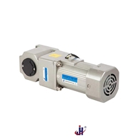 Motor AC Satu Fasa 110V/220V yang Kuat dengan Gearbox Sudut Kanan Berongga/Konvensional, Bodi Aluminium, Perlindungan Tahan Air