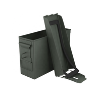 Outil verrouillable 30cal vert noir en métal boîte à munitions pour boîte utilitaire de stockage de munitions avec loquet de verrouillage