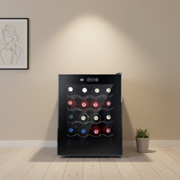 Mini-réfrigérateur de 46 L, capacité 20 bouteilles, cave à vin monotempérature