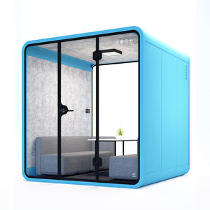 Grand espace de travail pod de bureau insonorisé téléphone cabine d'isolation vocale pod de travail individuel dosettes de musique insonorisées pour enregistrer la batterie - Product Image 1