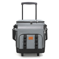 Sac isotherme de style chariot, sac réfrigéré de grande capacité pour le camping en plein air, boîte d'isolation thermique pouvant être personnalisée avec un logo