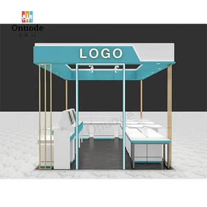 Diseño de Quiosco de Joyería Moderno, Ecológico y Reciclable, Vitrina de Vidrio con Iluminación LED para Centro Comercial o Puesto de Venta Minorista - Product Image 3