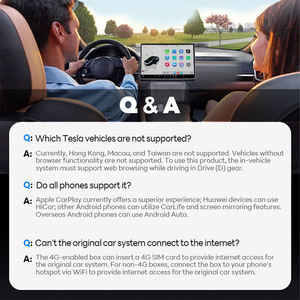 Adaptateur CarPlay sans fil Exploter, dongle Android Auto sans fil pour <span class=keywords><strong>Tesla</strong></span> Model Y Model 3, lecteur vidéo <span class=keywords><strong>Youtube</strong></span> Netflix - Product Image 4