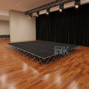 Folding Riser <b>Stage</b> <b>Platform</b> for Concerts Quick Install <b>Stage</b> for Shows - Product Image 2