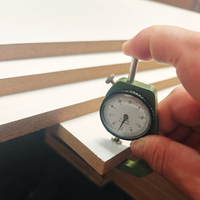 Panneau MDF mélaminé couleur teck blanc pour meubles, 5 mm 8 mm, résistant à l'usure, panneau mélaminé E0