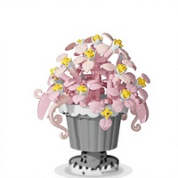 Ensemble de blocs de construction Plante Araignée Mariage 205 pièces, Puzzle en briques pour pot de fleurs, Cadeau pour filles