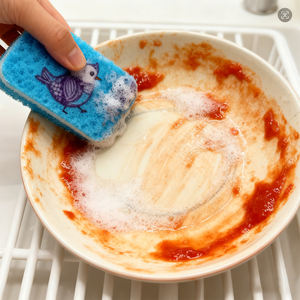 قماش إسفنجي قطني من السليلوز قابل للتحلل الحيوي مصنوع من لب الخشب الطبيعي لتنظيف المطبخ وغسل الأطباق - Product Image 3