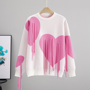 Suéter de Punto para Mujer, Invierno 2026, Venta al por Mayor, Manga Larga, Cuello Redondo, Básico - Product Image 1