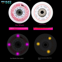 Roues de patins à roulettes SeeMore 90A/92A/83-88A 72/76/80mm, roues de remplacement pour patins à roulettes avec roulements ABEC-7/9