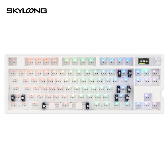 Skyloong GK87 PRO DIY Gaming Kit Hot Swappable Wireless Mechanical Keyboard RGB LED 3600mAh Silicone Pad for Win/Mac New Product