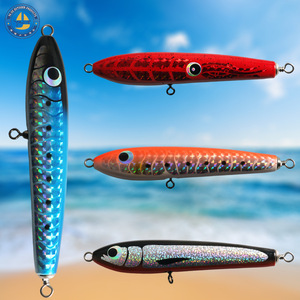 Señuelo de superficie YAJIE Popper de 12 cm y 15 g para pesca en agua salada, cebo para pesca de arrastre. - Product Image 1