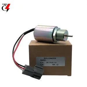 Excavator Parts Fuel Shut Off Solenoid 12V 24V Engine Stop Solenoid SA-3725-24 SA-3725-12