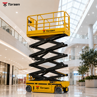 Piattaforma a forbice elettrica semovente Torsen OEM ODM 6-16m 230-450kg per distributori di attrezzature