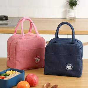 New Thermal Lunch Bag Insulated Lunch Box Tote Cooler Handbag Women Portable Convenient Box Tote Food Bags