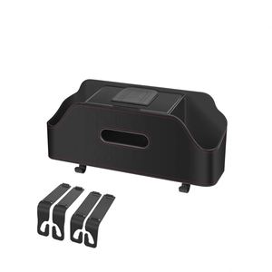 Custom Logo Luxury Car Back Seat Organizer Backseat Storage Box Tissue <b>Holder</b> Cup Bottle <b>Holder</b> Auto Car Seat Back Storage <b>Bag</b> - Product Image 3
