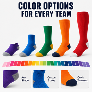Chaussettes de sport en coton avec logo personnalisé, chaussettes de course athlétiques pour hommes, chaussettes de tennis à la cheville, respirantes, anti-humidité, compression, antidérapantes - Product Image 5