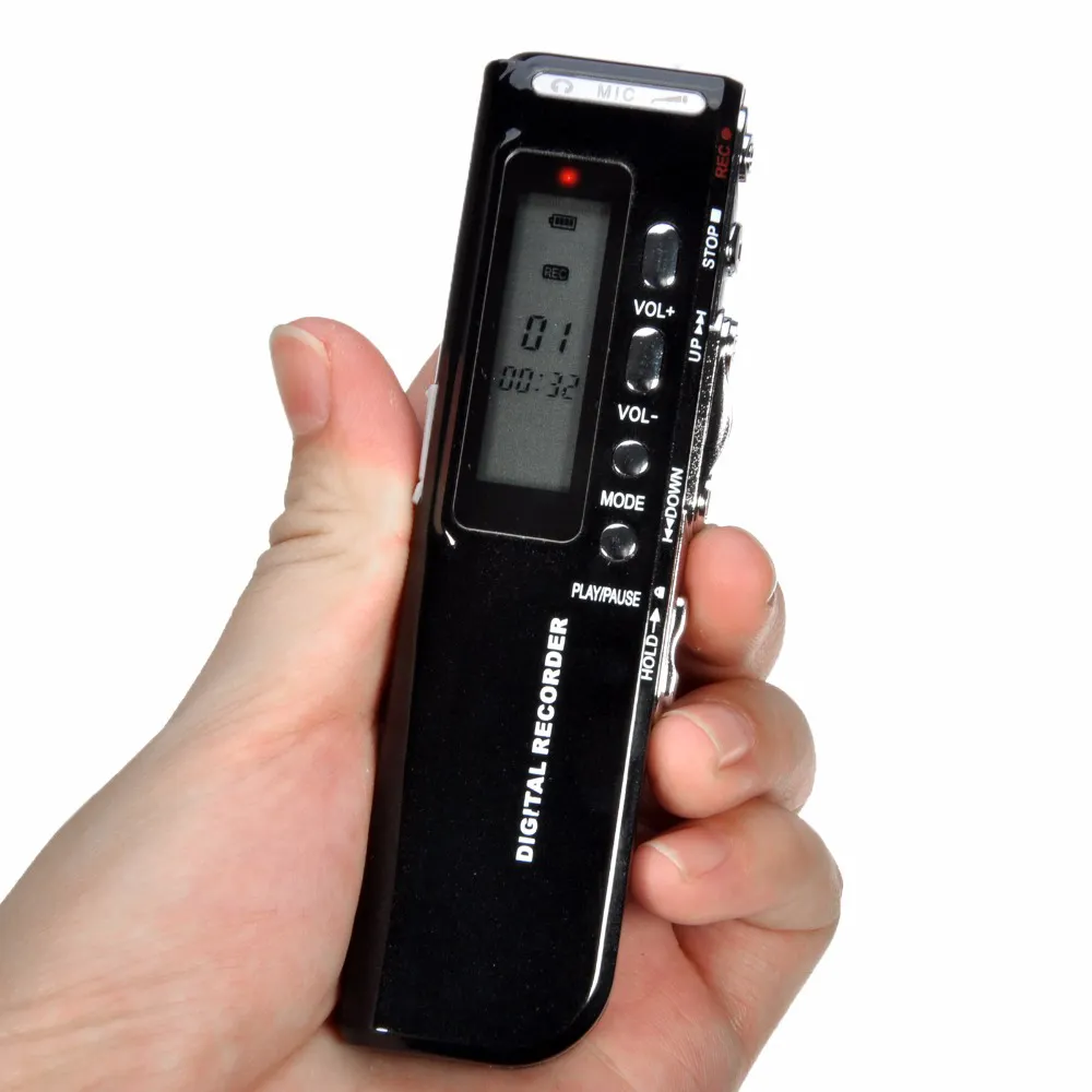 Enregistreur vocal LCD Mini téléphone numérique Dictaphone WAV stylo pilote MP3 lecteur enregistreur d'interview professionnel PQ137