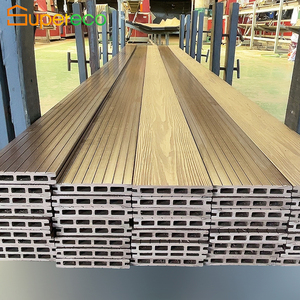 Teak Pvc legno <span class=keywords><strong>piscina</strong></span> all'aperto Wpc tavole di Decking composito esterno piastrelle ponte ad incastro pavimento all'aperto - Product Image 4