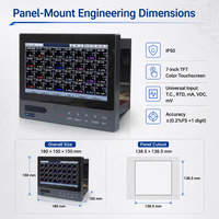 MPR5000ST : Enregistreur de données numérique universel industriel intelligent 4-20mA/0-10VDC 7 pouces pour courant et tension, haute précision, RS485